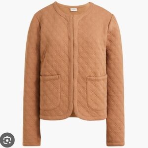 J. Crew Factory Quilted Tan Jacket